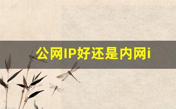 公网IP好还是内网ip好_内网穿透 无需公网ip